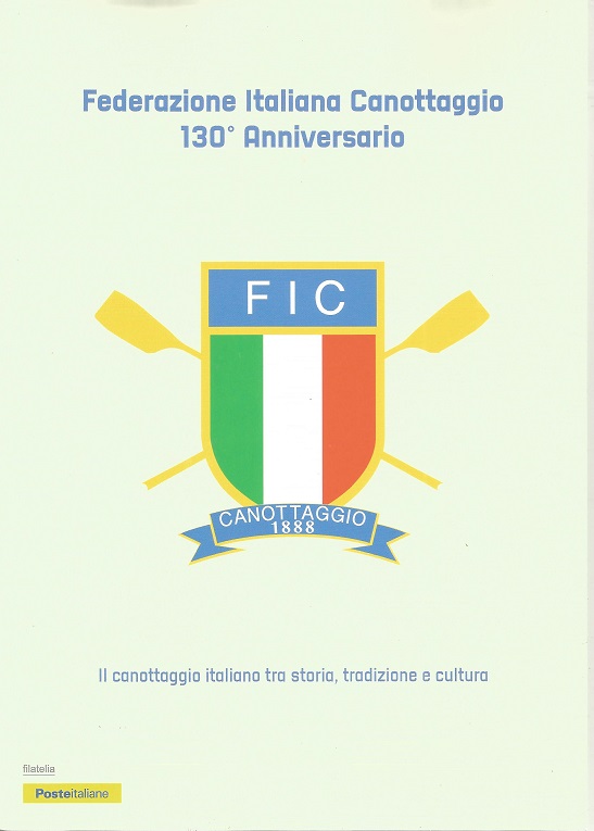 Leaflet ITA 2018 130th anniversary of FIC with corresponding stamp postmark FDC and MC