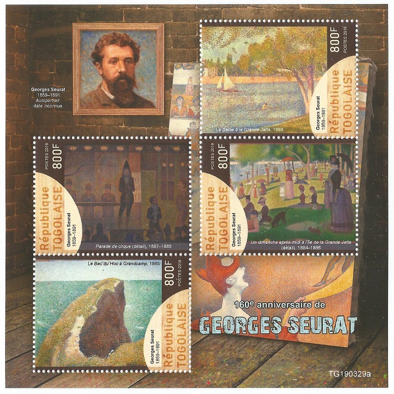 Stamp TOG 2019 SS Seurat paintings