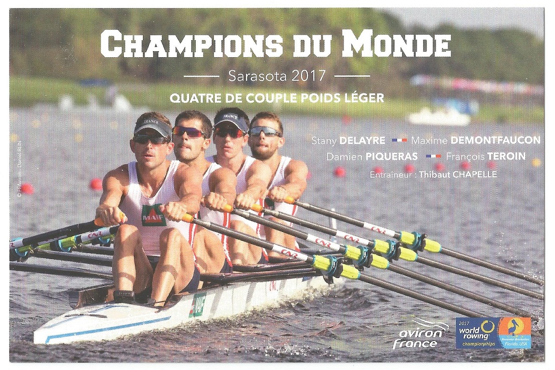 Crew card FRA 2017 WRC Sarasota LM4X gold medal winner crew FRA