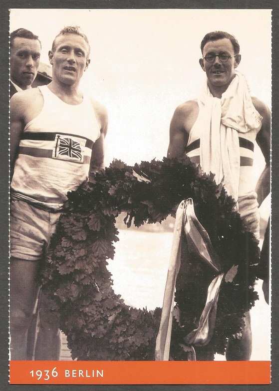 Crew card GBR OG Berlin 1936 Jack Beresford Dick Southwood M2X gold medal winners 1