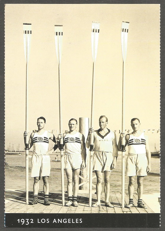Crew card GBR OG Los Angeles 1932 GBR M4 gold medal winners