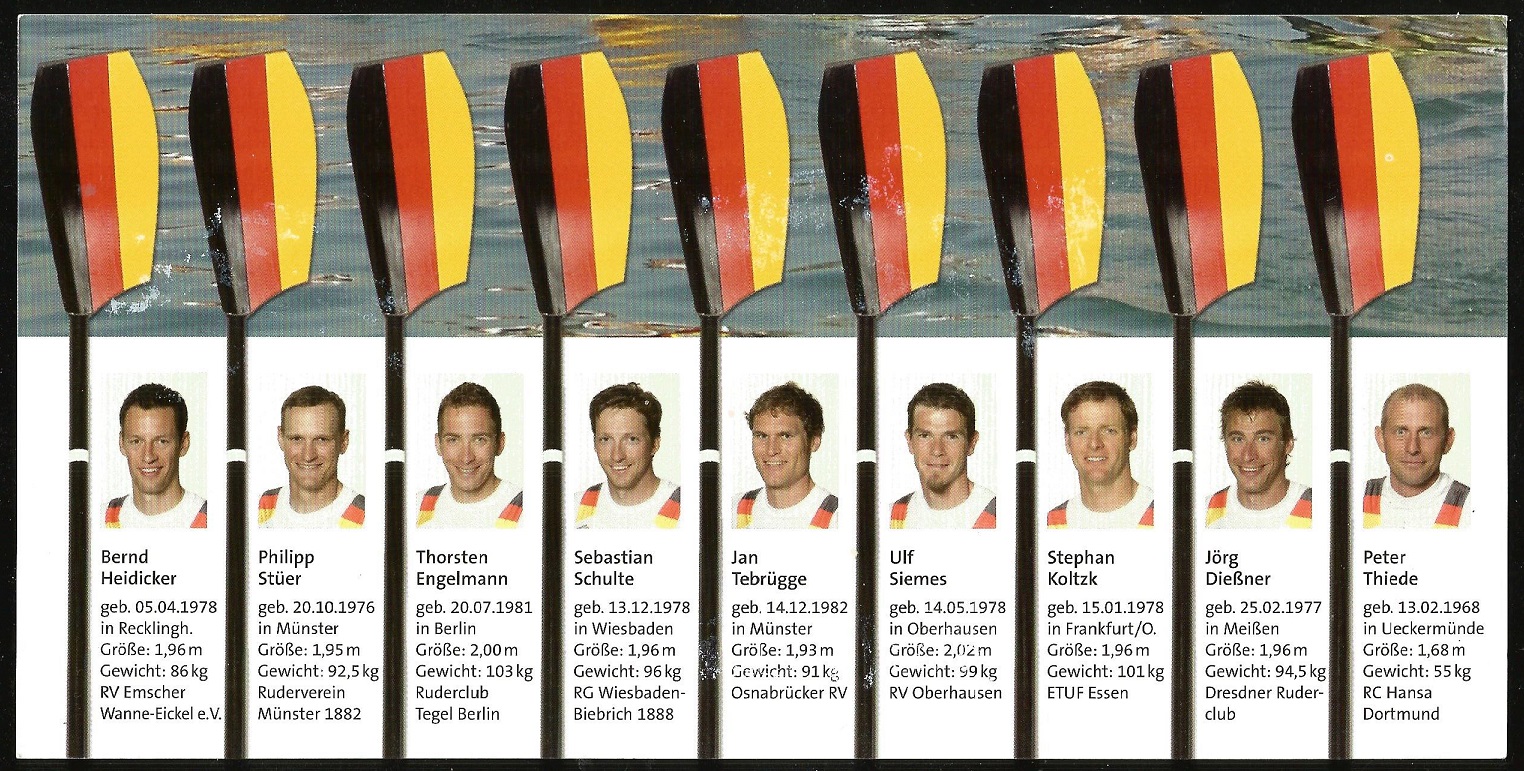 AC GER 2006 WRC Eton Deutschland Achter M8 gold medal winner crew GER reverse
