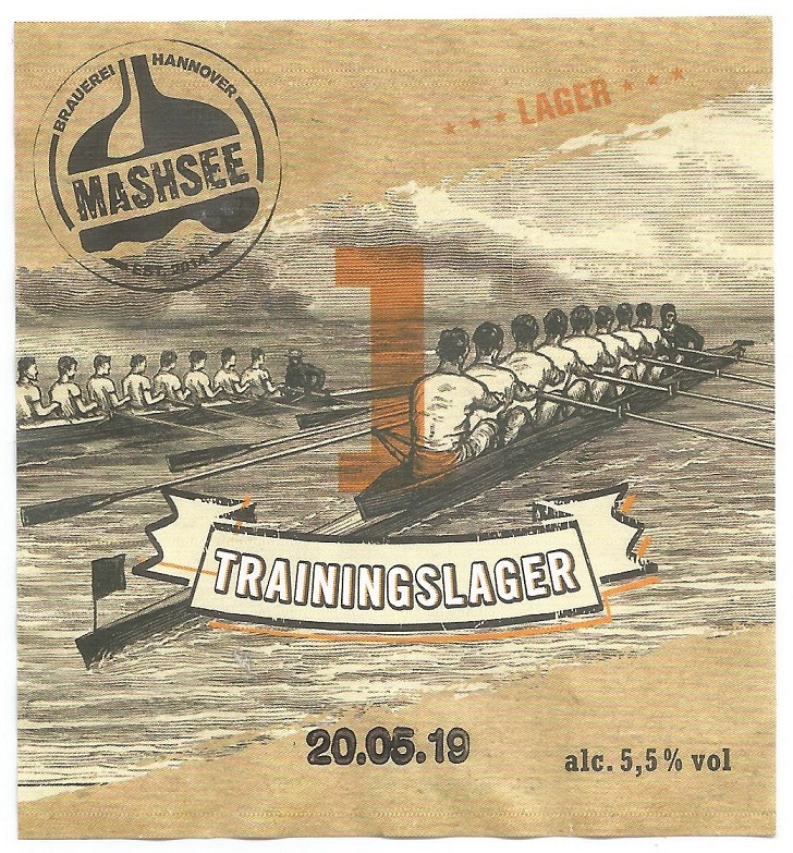 Beer label GER 2014 MASHSEE brewery Hannover Traingslager