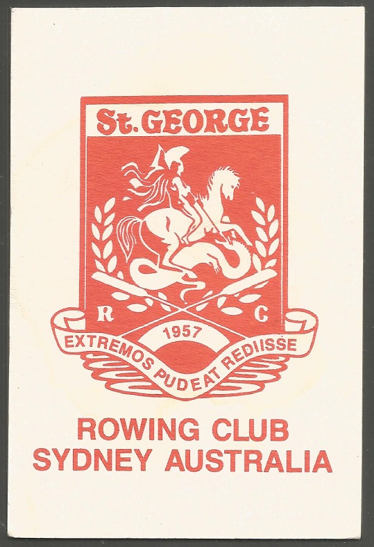 Beer mat AUS St. George RC Sydney III