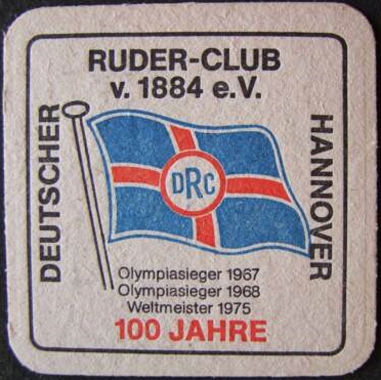 Beer mat GER 1984 Hannover Deutscher RC centenary II