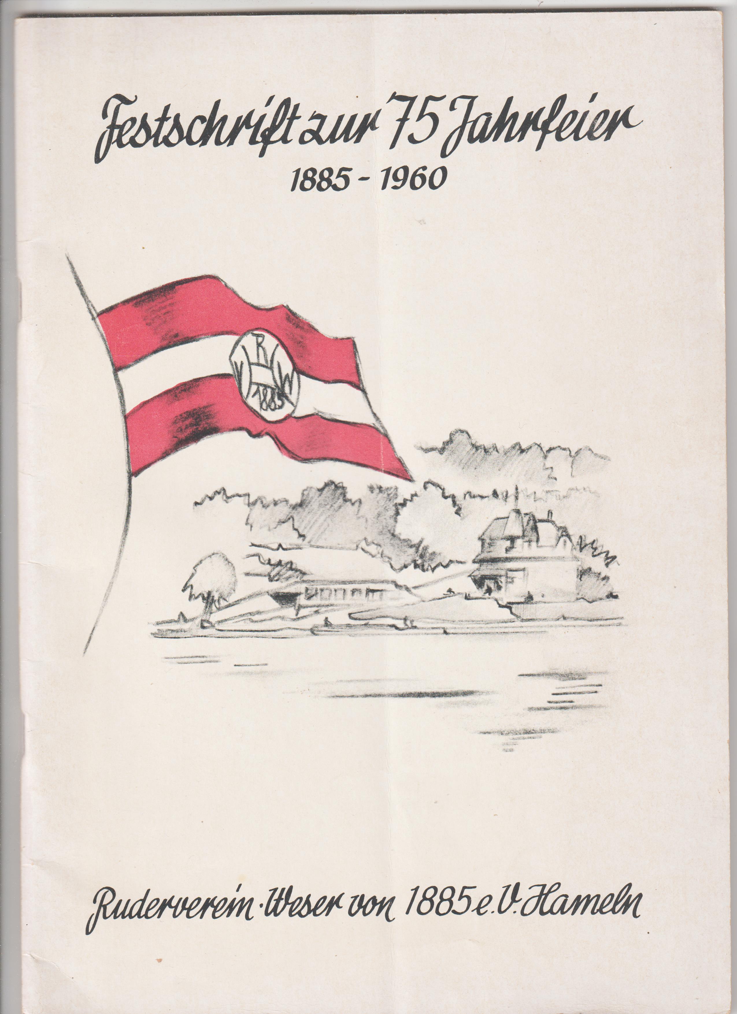 Book GER 1960 publication in honour of 75 years Ruderverein Weser Hameln