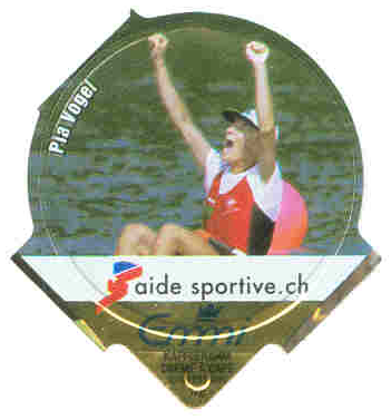 Coffeecream label SUI Aide sportive Pia Vogel world champion LW1X 1998 1999