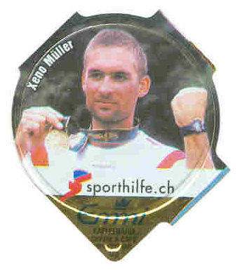 Coffeecream label SUI Sporthilfe Xeno Mueller Olympic champion M1X OG Atlanta 1996