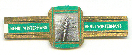 cigar label ned 1963 henri wintermans serie 2 no. 2 roeien green colour small size