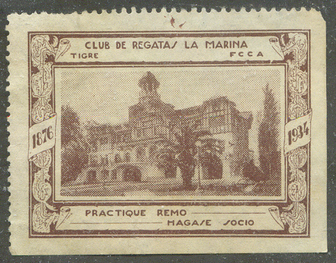 Cinderella ARG 1934 Club de Regatas La Marina El Tigre Buenos Aires Boathouse
