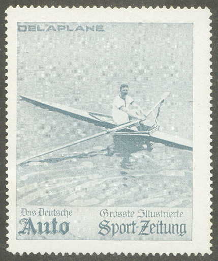 Cinderella GER Auto Sport Zeitung DELAPLANE Single sculler FRA European champion 1906 08 1910 grey colour