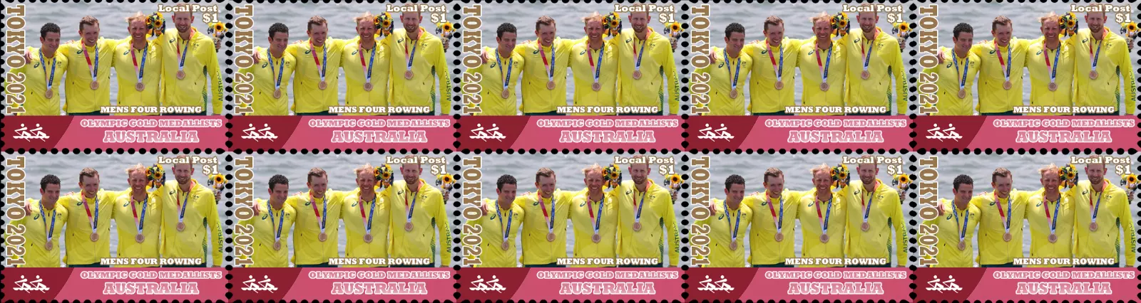 Cinderella Local Post 1 OG Tokyo 2021 M4 gold medal winner crew AUS