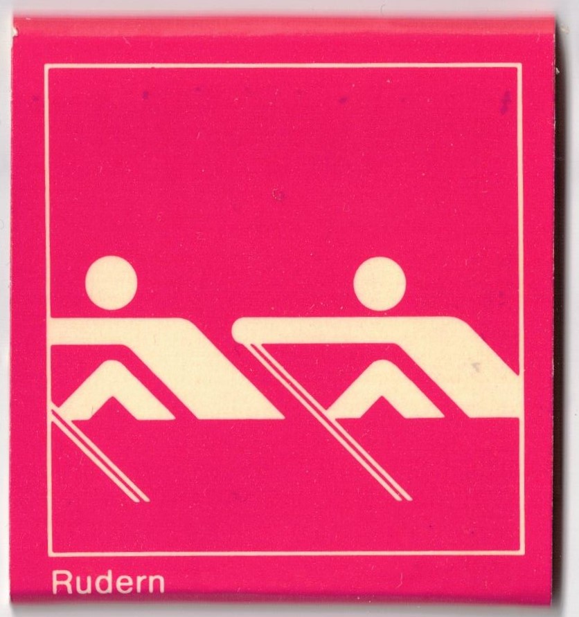 Matchbook cover GER 1972 OG Munich with Olympic pictogram No. 3 