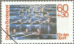 cinderella ger 1981 design of unissued rowing stamp six 4x 