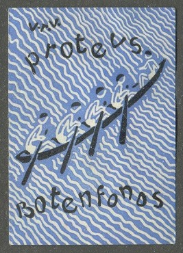 label ned v.r.v. proteus delft boat funds students rc founded 1947 now d.s.r. proteus eretes 