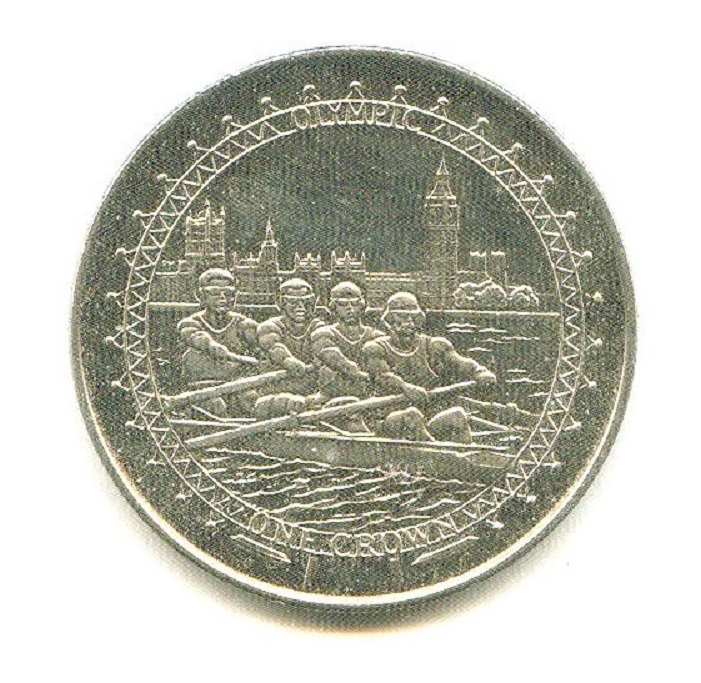 Coin GBR Isle of Man 2010 OG London 2012 Cu Ni