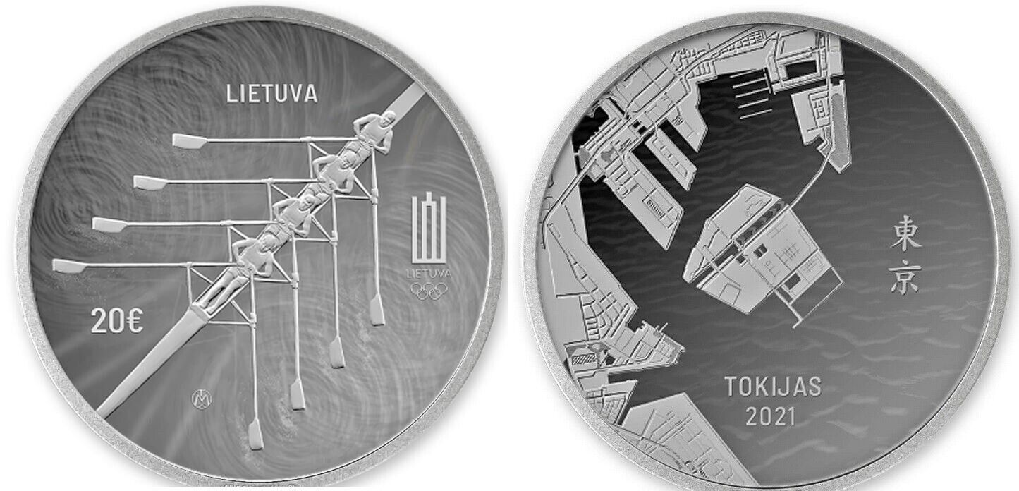 Coin LTU 2021 June 21st OG Tokyo 2020 0 EUR silver 925 PP 2828 g