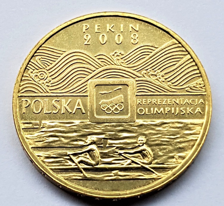 Coin POL 2008 OG Beijing 2 Zloty 2X race reverse 1