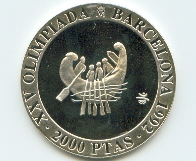 coin esp 1990 og barcelona 1992 silver 925 pp 27 00 g artists design 