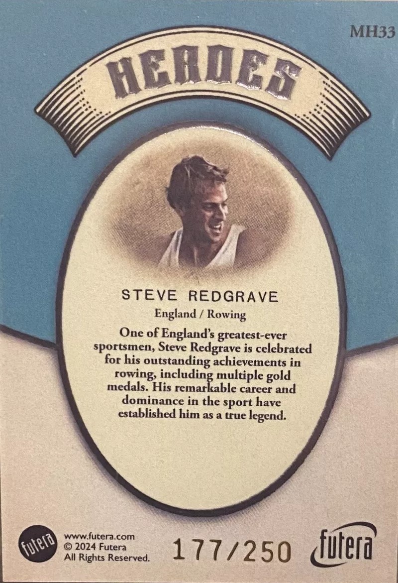 CC AUS 2024 FUTERA Multi Sport Heroes Rowing No. 177 Steve Redgrave front
