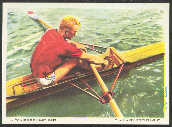 CC FRA Collection Biscottes Clement (Single sculler' s preparations before the start)