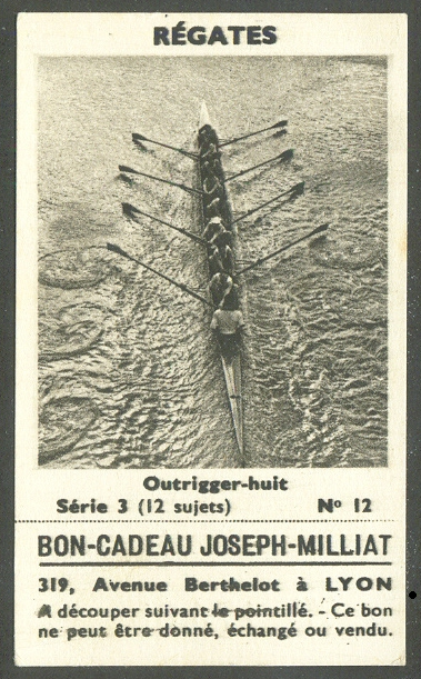 CC FRA Joseph Millat -Regates- Serie 3 No. 12 (Photo of 8  crew)