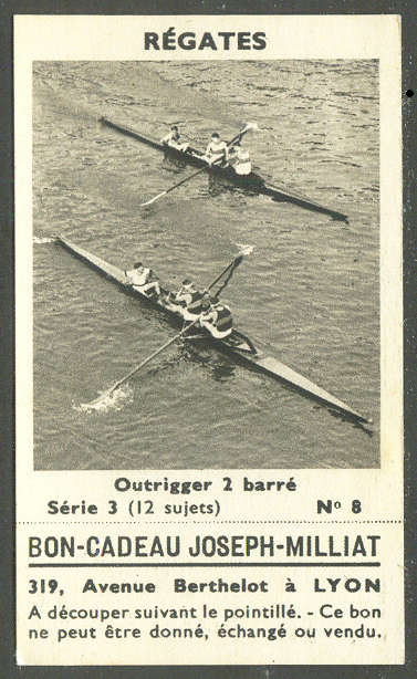 CC FRA Joseph Millat -Regates- Serie 3 No. 8 (Photo of two 2 )