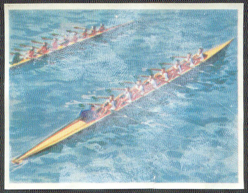 cc fra chocolat cantaloup jeux antiques et sports modernes album no. 6 image no. 235 - aviron