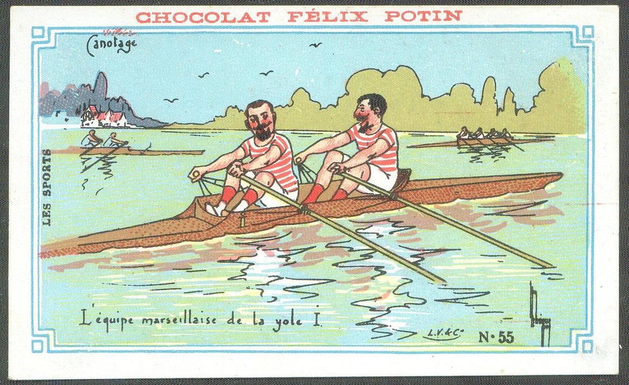 cc fra chocolat felix potin les sports - canotage no. 55