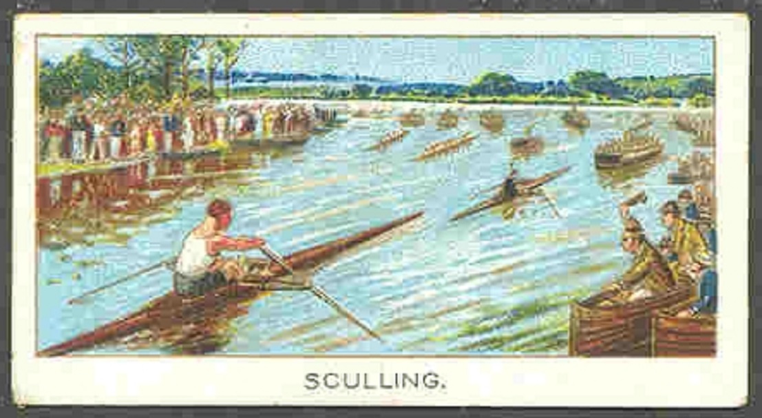 CC GBR 1925 Turf Cigarettes A. Boguslavsky No. 25 Sculling Championship London 1908 E. Barry GBR winning against G. Towns AUS in record time