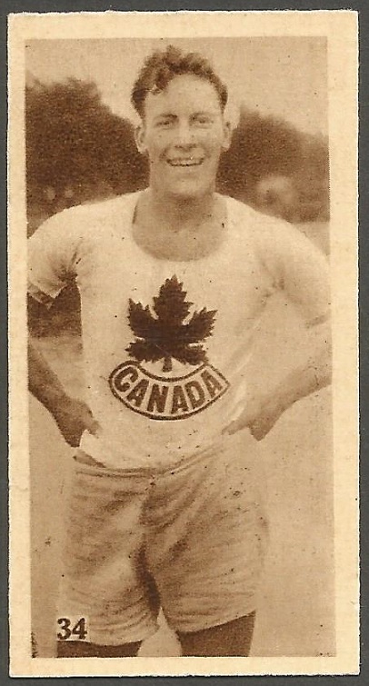 CC GBR 1929 GODFREY PHILLIPS Olympic Champions Amsterdam 1928 No. 34 H. W. G. Wright Jr. CAN