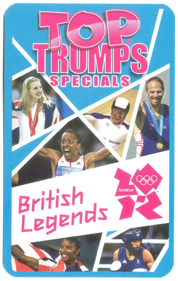 CC GBR 2010 TOP TRUMPS SPECIALS OG London British Legends Steve redgrave portrait reverse