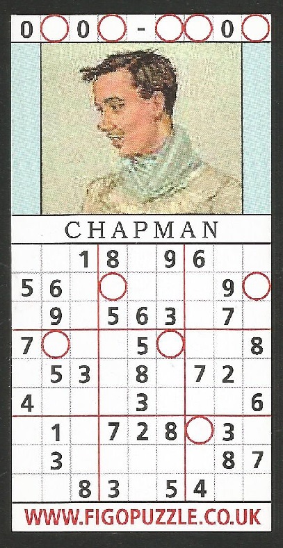 CC GBR FIGOPUZZLE Wilfried Hubert Chapman Cambridge University BC member of the victorious Cambrridge crew 1899 1902 1903 captain of C.U.B.C