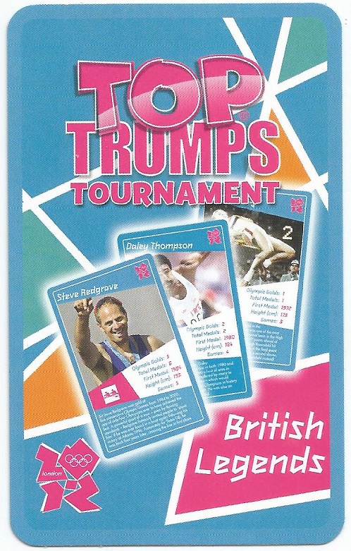 CC GBR TOP TRUMPS Tournament British Legends James Cracknell GBR reverse