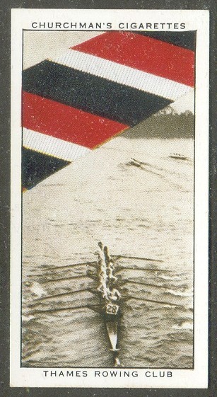 cc gbr 1935 churchman s cigarettes  well known ties    second series no. 14 thames rowing club   8  at the head of the river race