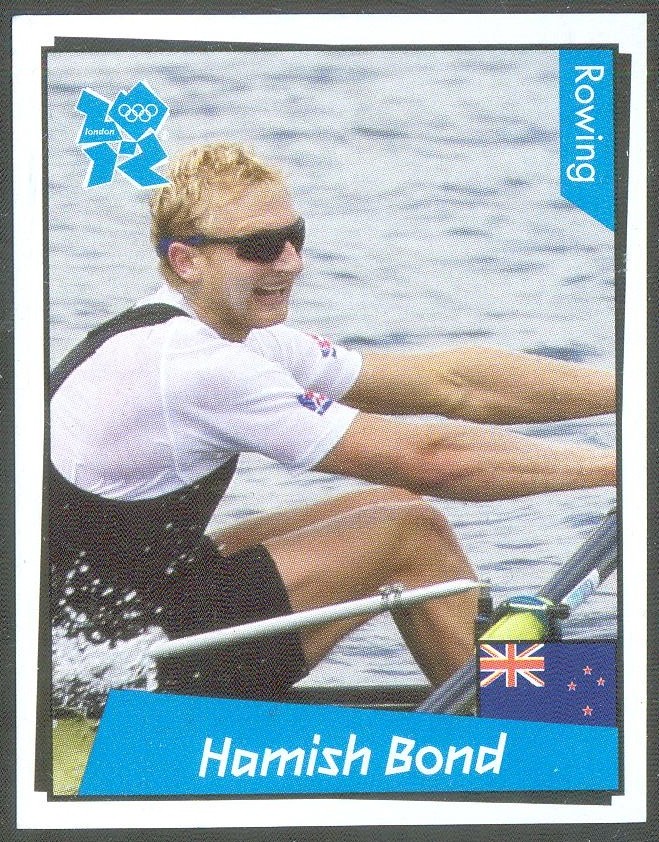 cc gbr 2012 panini london 2012 no. 341 hamish bond nzl