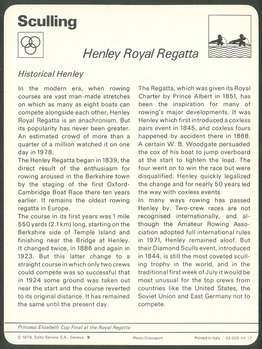 cc gbr editions rencontre 1979 henley royal regatta princess elisabeth cup final reverse