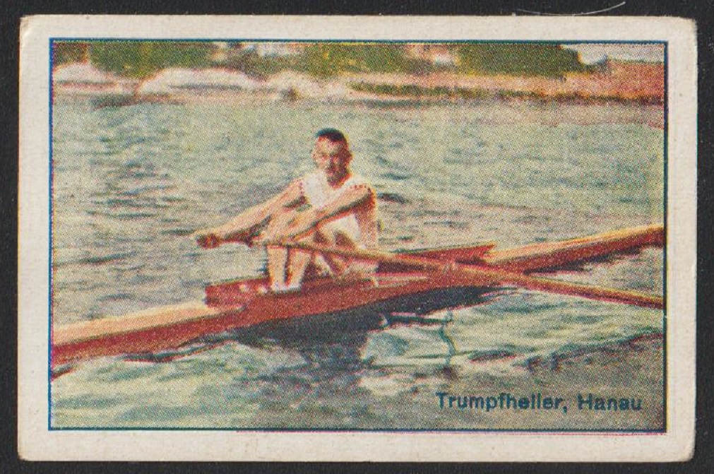 CC GER 1928 GREILING ZIGARETTEN Wassersport No. 1 Georg Trumpfheller Hanauer RK Hassia