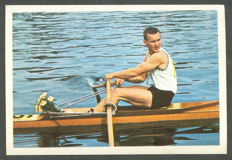 CC GER 1969 Bergmann Verlag Sportbild 68 No. A 254 German Champion 1967 M1X Jochen Meissner Mannheimer Amicitia