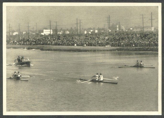 cc ger 1932 og los angeles reemtsma group 22 no. 134 gbr 2 crew later gold medal winner in the second heat in front of nzl and ned 
