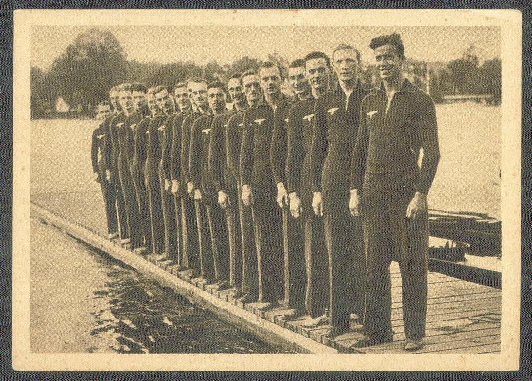 cc ger 1935 muratti cigaretten volume ii sportnations prepare for the olympic games no. 159 the german olympic rowing team