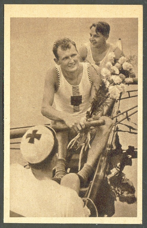 cc ger 1952 essener allgemeine zeitung og helsinki no. 73 manchen heinhold cox noll ger 2 silver medal winner