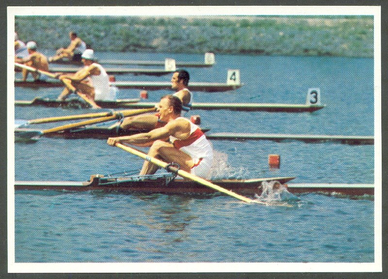 cc ger 1968 rheinischer braunkohlenbrikett verkauf gmbh olympische spiele 1968 series 3 no. 43 jochen meissner mannheim silver medal 1x