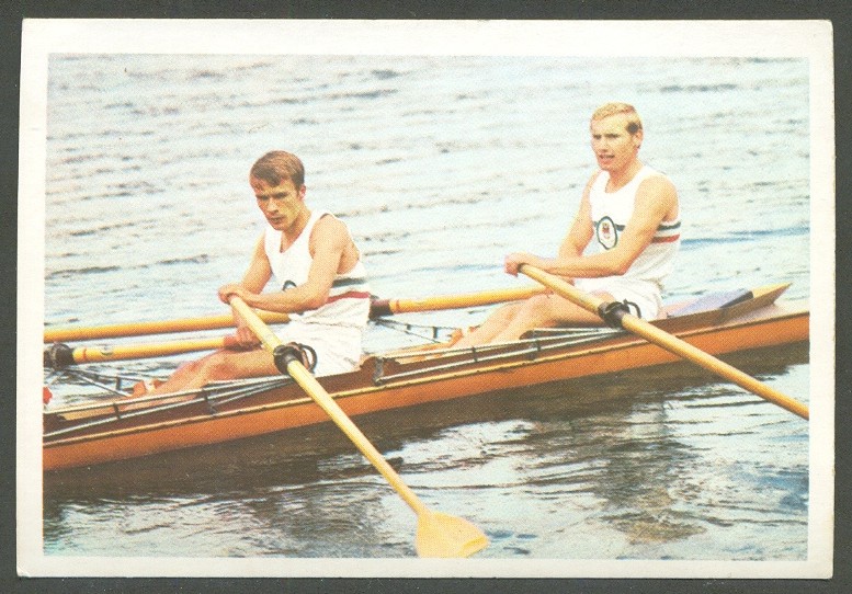 cc ger 1969 bergmann verlag sportbild 68 no. a 255 german champion 1967 lm2x duisburger rv ruediger teichler dieter meyer 