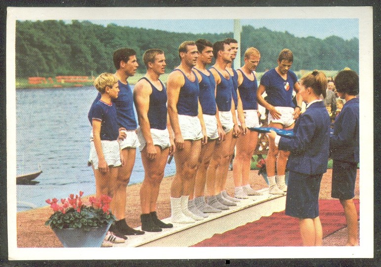 cc ger 1969 bergmann verlag sportbild 68 no. a 264 german champion 1967 m8 at victory ceremony