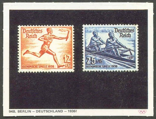 cc ger 1972 wiko muenchen ruft no. 94b stamps ger 1936 torch runner and m2x 