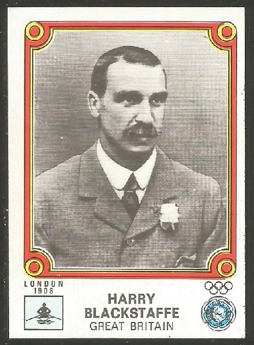 CC ITA 1976 PANINI Montreal 76 No. 30 Harry Blackstaffe GBR M1X gold medal winner OG London 1908