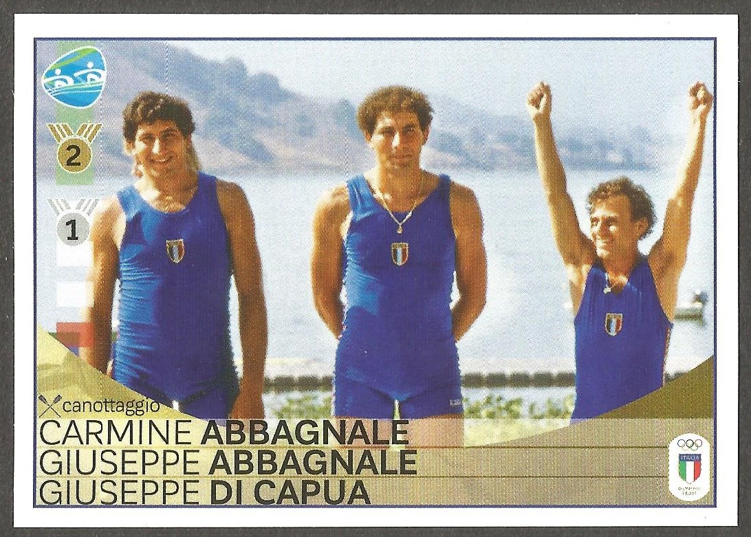 CC ITA 2016 PANINI OG Rio de Janeiro No. 290 Carmine Guiseppe Abbagnale with cox Guiseppe di Capua