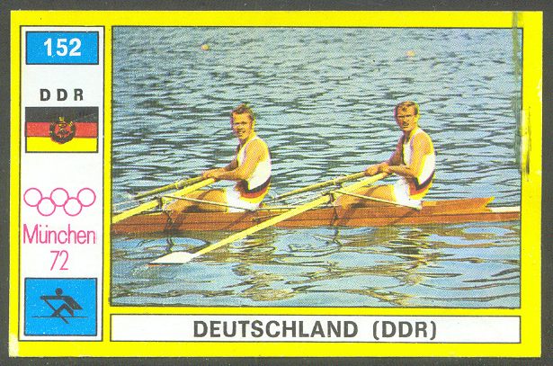 cc ita 1972 og munich panini no. 152 gdr 2x j. boehmer h. u. schmied bronze medal winners