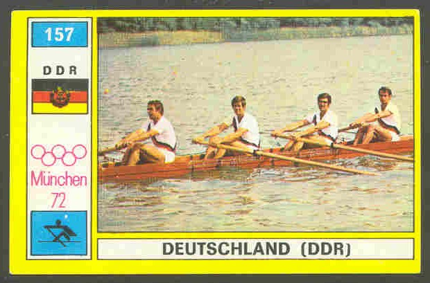 cc ita 1972 og munich panini no. 157 gold medal winner gdr 4 